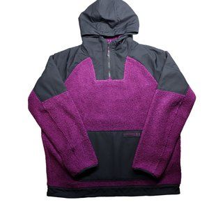 Under Armour Pullover Mens Size XL Purple Black Mission Boucle Anorak